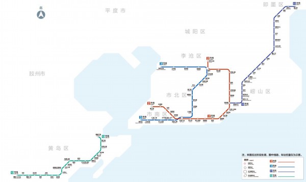 2020七条线青岛将形成真正地铁网3号2号11号13号1号7号8号线