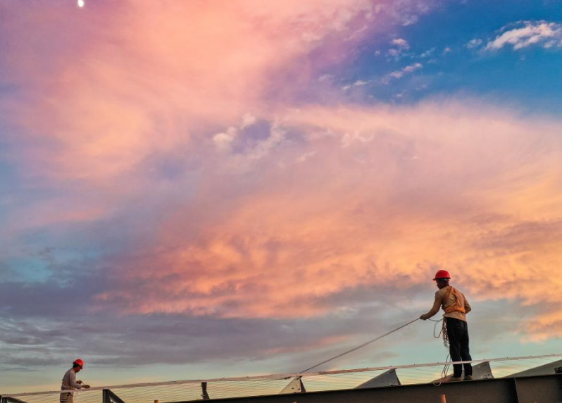 湖南蓝山:错峰施工保进度