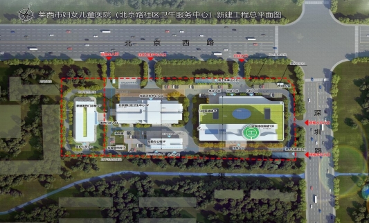 莱西市妇女儿童医院停车场（平面图）