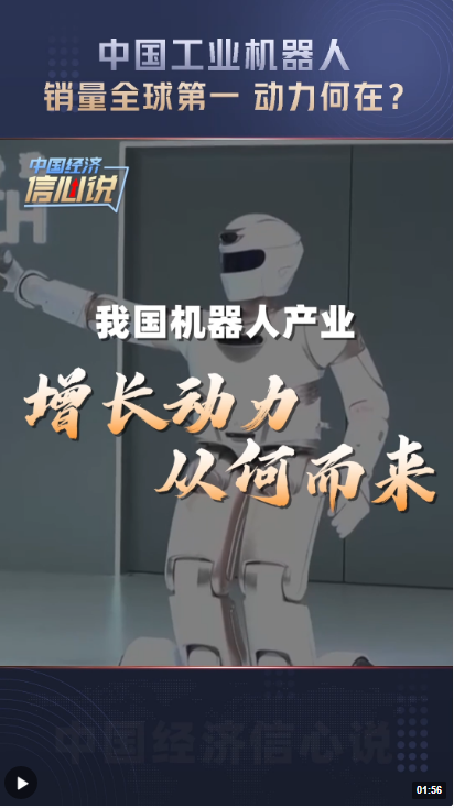 中国经济信心说丨专家解读：工业机器人销量全球第一，动力从何而来？