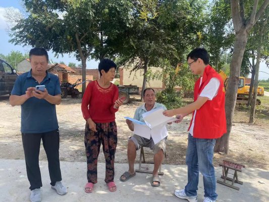 市贸促会志愿者到院上镇徐家屯村开展美德信用宣讲