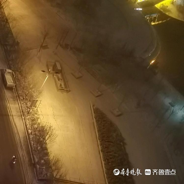 下雪啦！山东多地迎来降雪，白茫茫一片，出行注意安全
