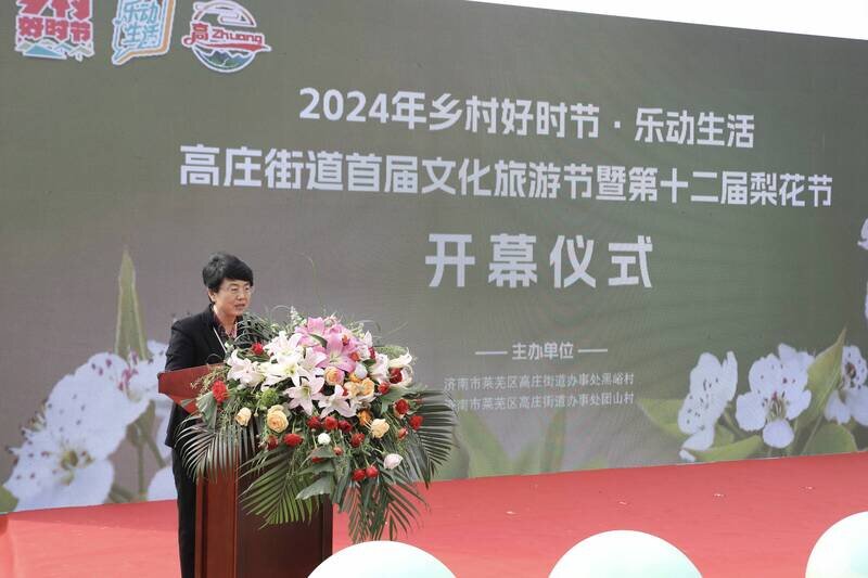 2024年乡村好时节·乐动生活 高庄街道首届文化旅游节暨第十二届梨花节开幕