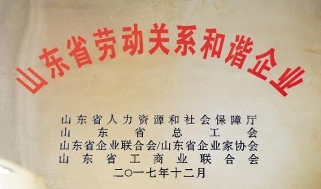 山东省劳动关系和谐企业