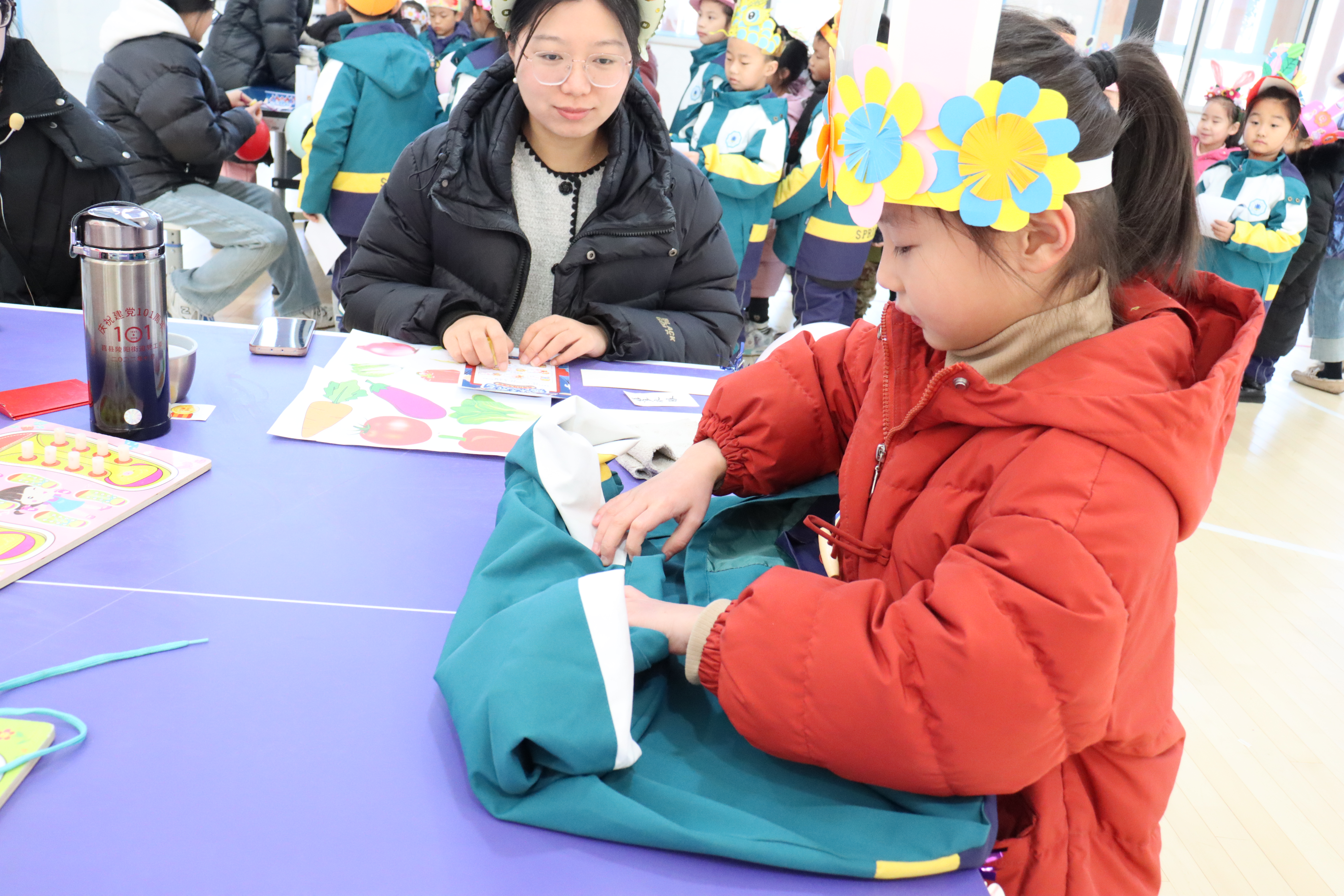 莒县沭东花园小学举行一年级无纸笔游园会活动