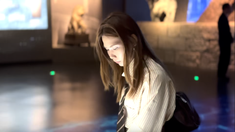 “洋学生”中国说|印尼留学生打卡北京大运河博物馆:“科技让博物馆体验更沉浸”