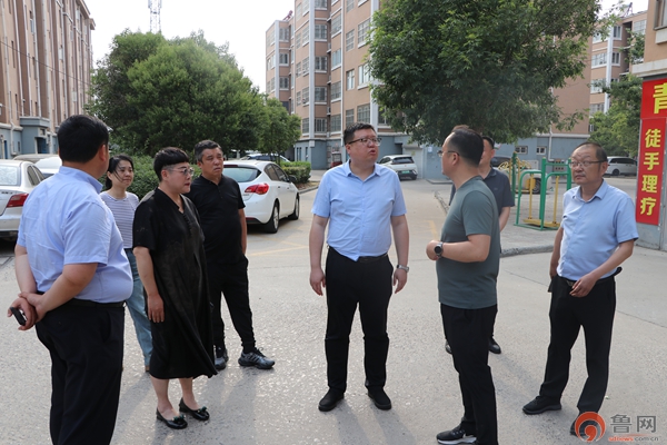 枣庄市市中区垎塔埠街道主要领导督导检查环境卫生整治提升工作