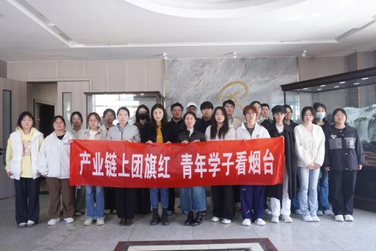 产业链上团旗红 青年学子看烟台