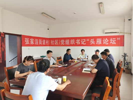 党建赋能促发展 头雁领航谱新篇——济南市莱芜区张家洼街道开展5月份“头雁论坛”活动