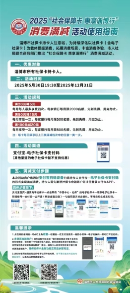 2025“社会保障卡惠享淄博行”消费满减活动启动 全场景扫码立减
