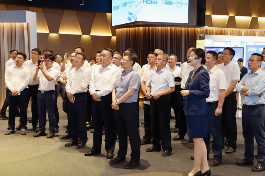 浪潮集团董事长带队到海尔集团参观交流
