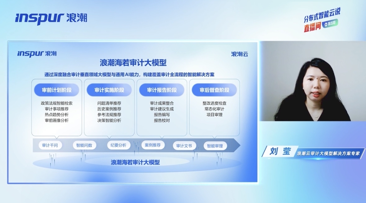 「分布式智能云说直播间」第四期丨探索打造分布式智能云+审计“智慧大脑”