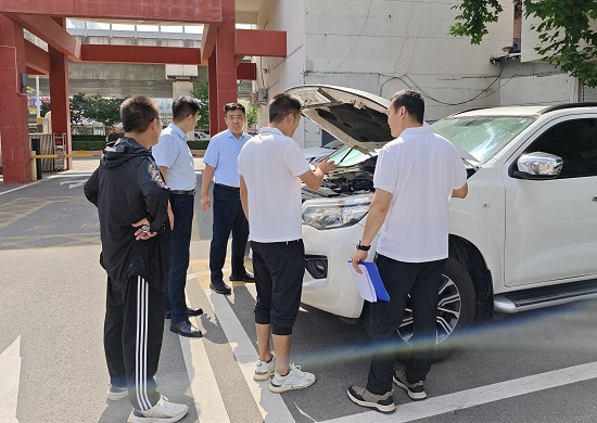 山东省地矿局第七地质大队组织开展夏季车辆安全检查工作