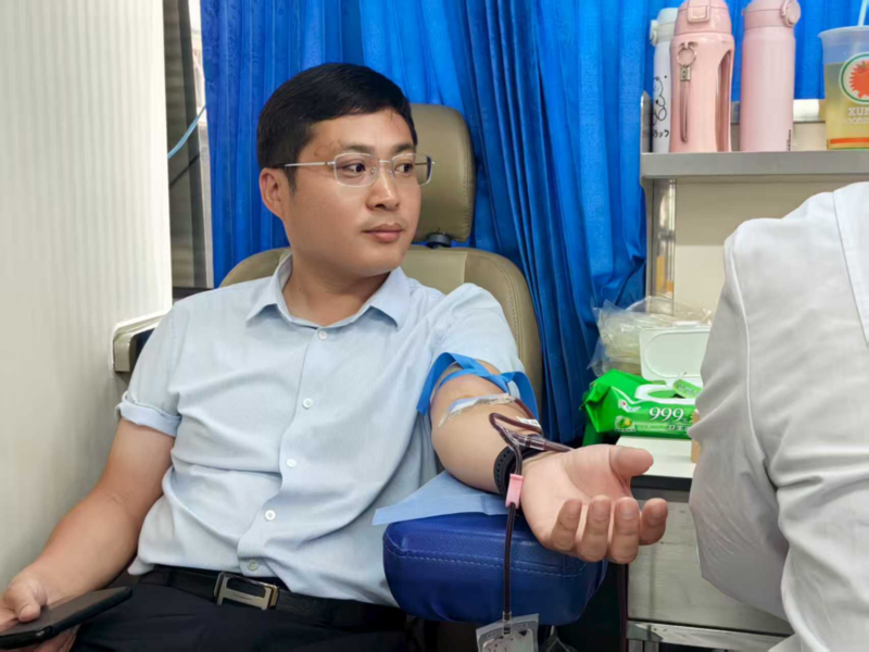 曹县常乐集镇组织无偿献血 传递社会正能量