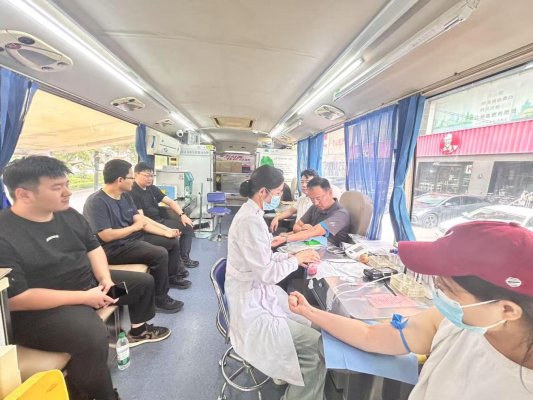 菏泽市生态环境局组织开展无偿献血活动