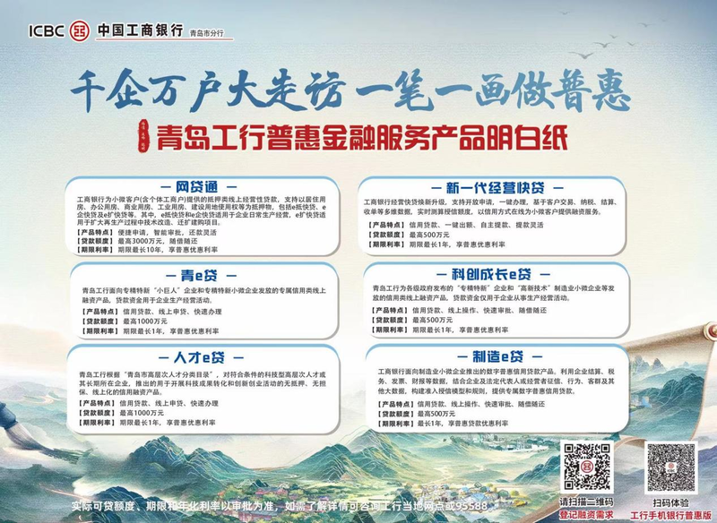 中国工商银行青岛分行|千企万户大走访 一笔一划做普惠