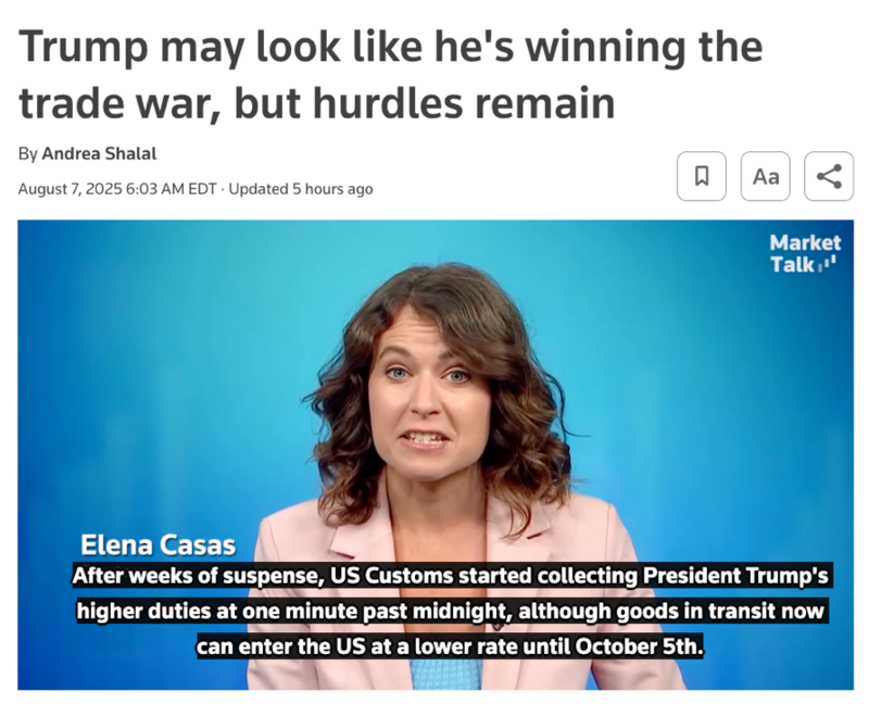 北美观察丨关税靴子落地 美国准备好承受代价了吗?