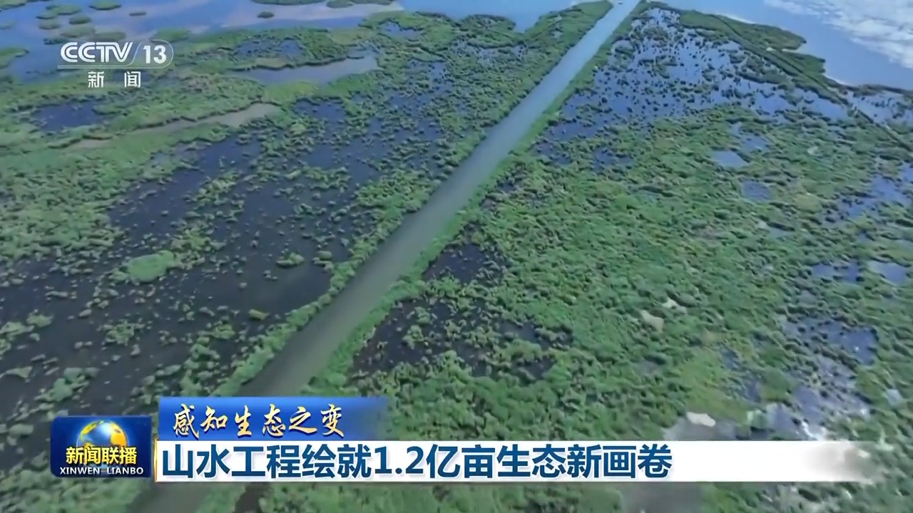 感知生态之变丨山水工程绘就1.2亿亩生态新画卷