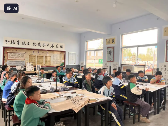 临沂新桥大官小学:墨香润校园