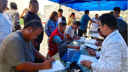 东明县三春集镇开展无偿献血活动