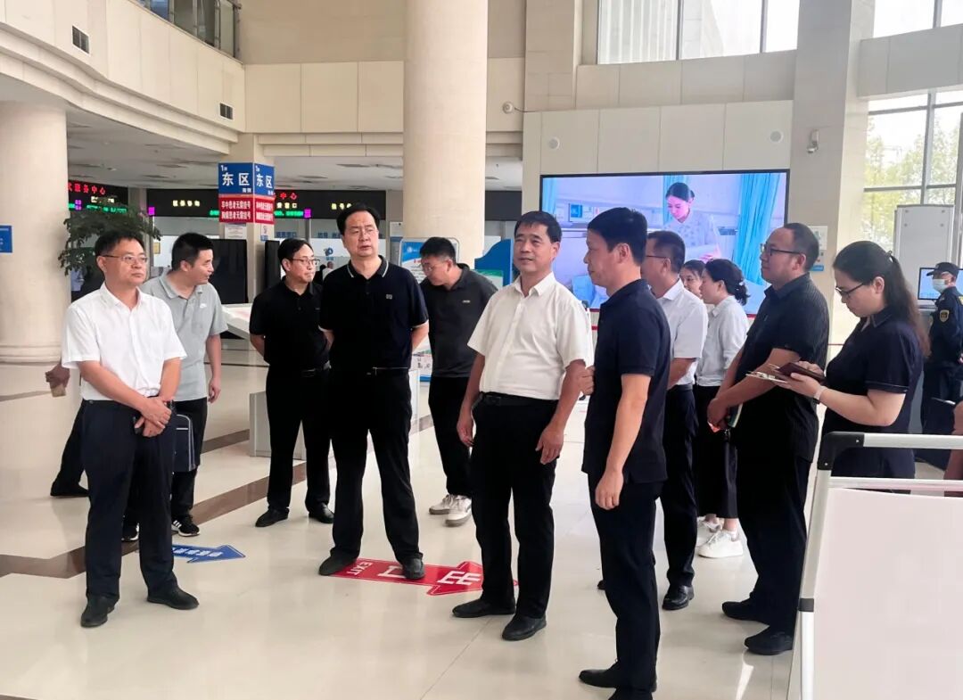 菏泽市卫健委调研组来单县中心医院调研指导医共体建设工作