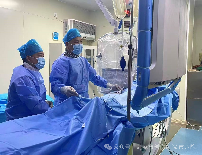 菏泽市创伤医院(市六院) 成功开展右侧锁骨下动脉支架置入术+左侧椎动脉支架置入术