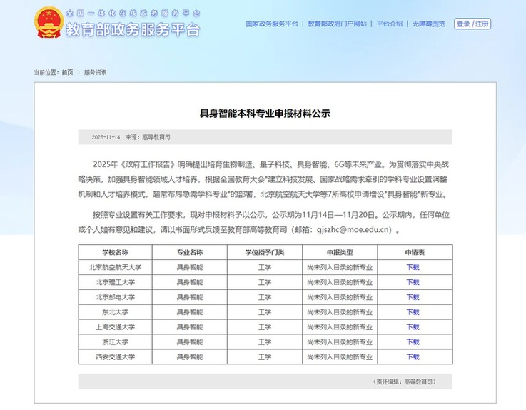新专业来了!各大高校争相开设的“具身智能”到底是什么?