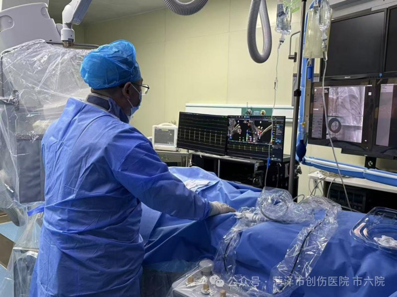 菏泽市创伤医院(市六院)心内科成功独立开展室上速射频消融术