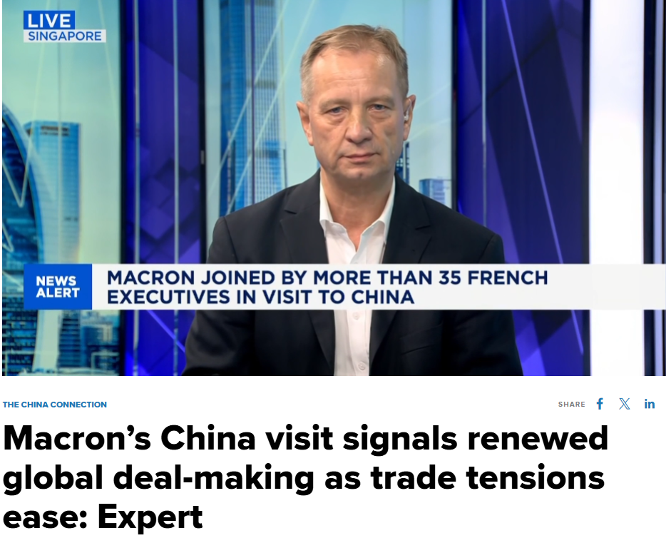 全球媒体聚焦 | 美媒:马克龙访华具有多重意义 全球贸易正重回正轨