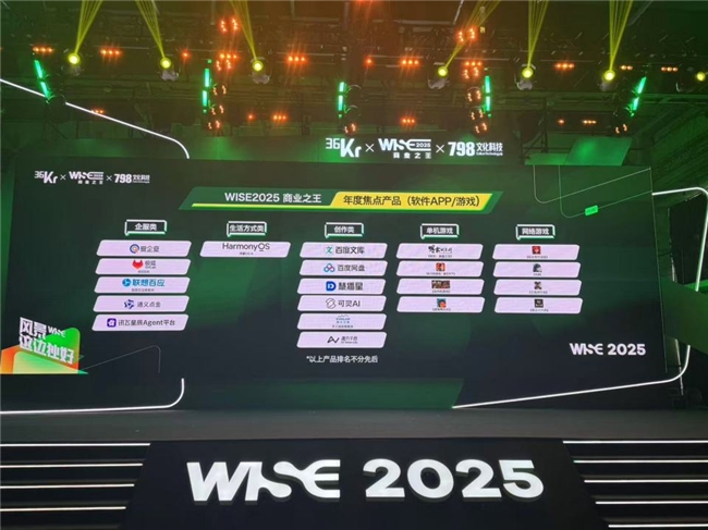 实力认证!爱企查入选36氪WISE 2025商业之王“年度焦点产品”