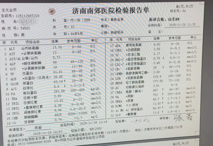 济南南郊医院肾内科助糖尿病肾病患者从肌酐暴增到摆脱透析