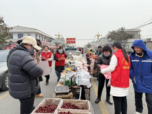 银山镇移风易俗宣讲活动走进“黄河大集”
