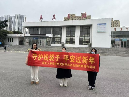 瑞众保险山东分公司枣庄中支走进枣庄东站,护航春运返乡路,守好群众“钱袋子”