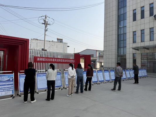 济宁市嘉祥县满硐镇开展“春风送岗促就业”专项招聘活动