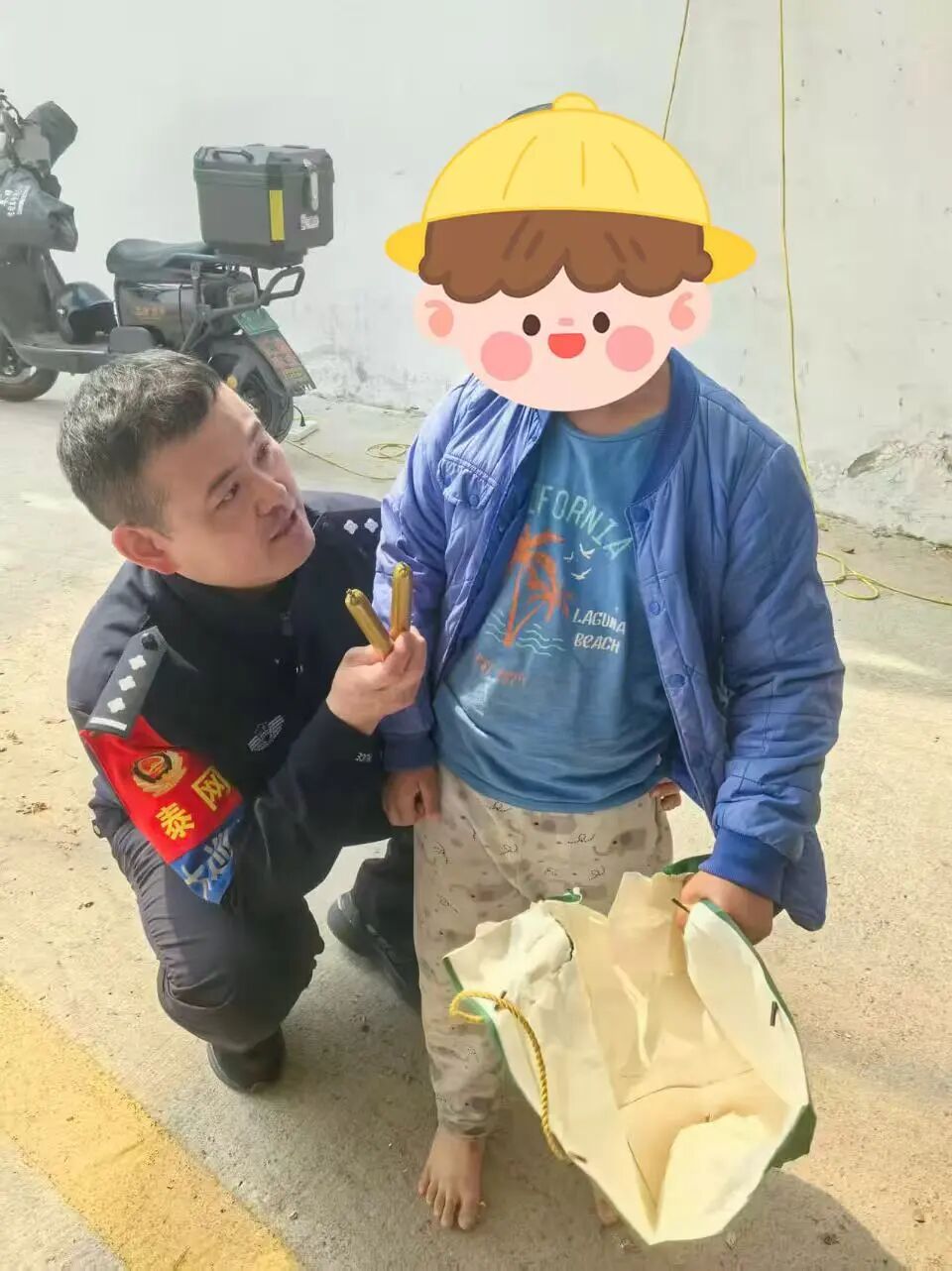 暖心守护不缺位 泰安民警助力走失儿童平安回家