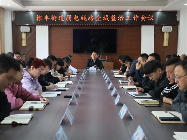 无棣县棣丰街道召开弱电线路全域整治工作会议