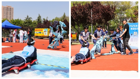 38支高中队伍同台竞技——2026青岛市中小学（幼儿园）应急安全运动会局属高中初赛举行(图6)