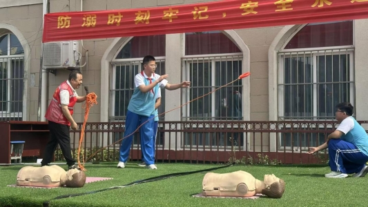 菏泽鲁西新区陈集镇陈集小学举行防溺水安全宣讲会