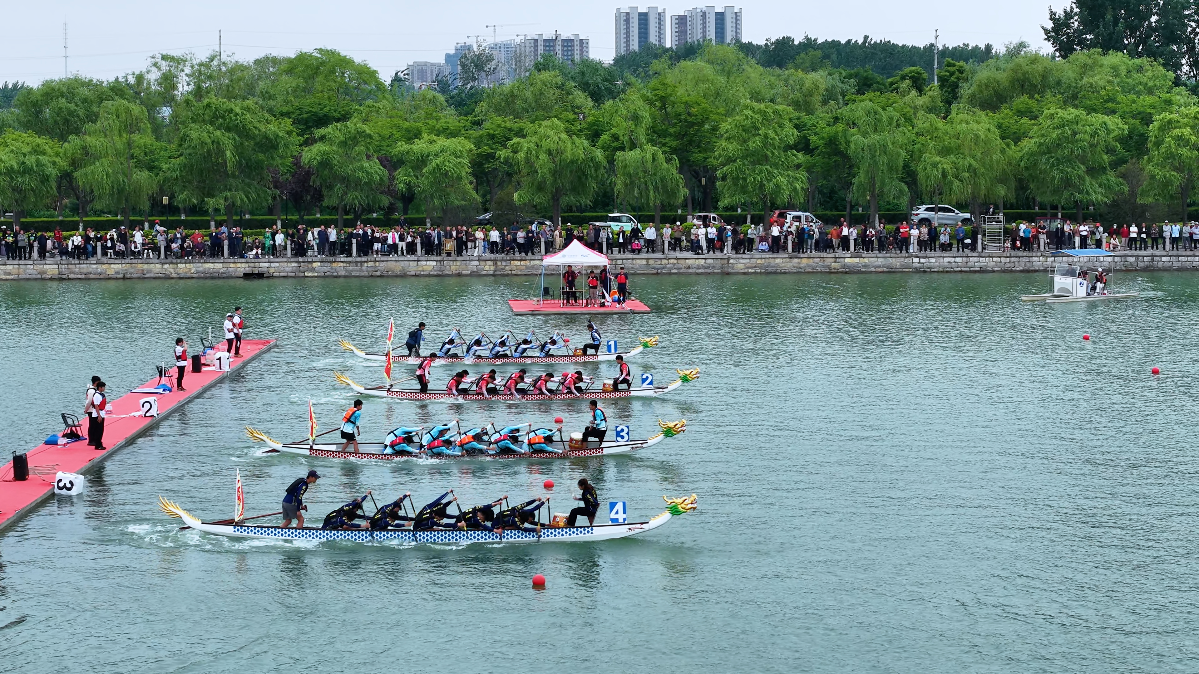 山东移动聊城分公司：5G满格助力逐浪竞渡移动护航亚洲龙舟盛会(图1)