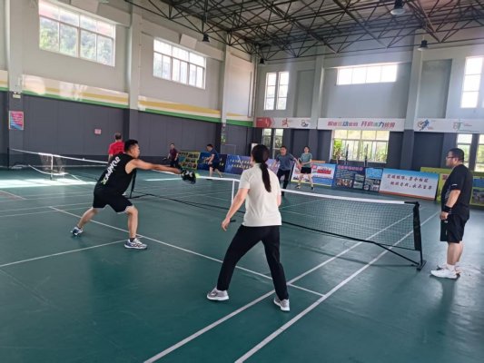 淄博市博山区四十亩地小学乐享匹克球活力庆六一