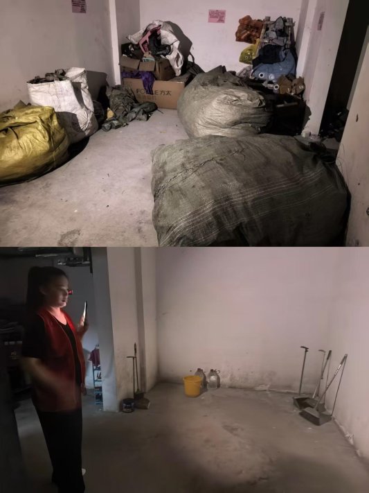 济宁太白湖新区许庄街道鹿港社区:三方联动破顽疾车库清障护平安(图1)