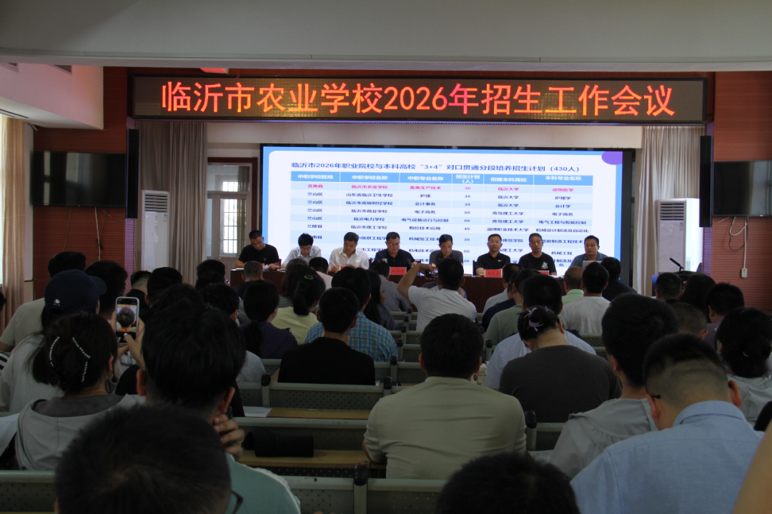 临沂市农业学校招生工作会议召开