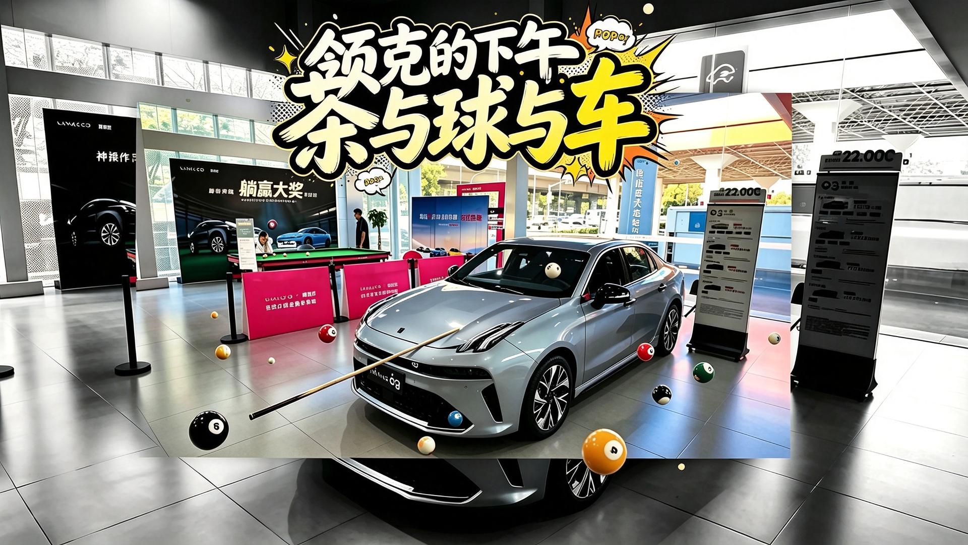 谁能想到,领克4S 店里藏着台球厅?