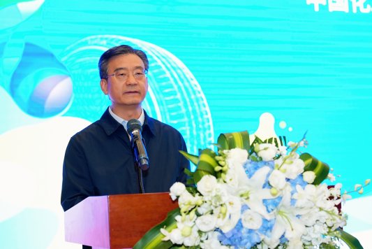 大赛组委会主任委员,中国石油和化学工业联合会党委委员,中国化工企业管理协会党支部书记、会长胡冬晨致辞并宣布大赛决赛开幕