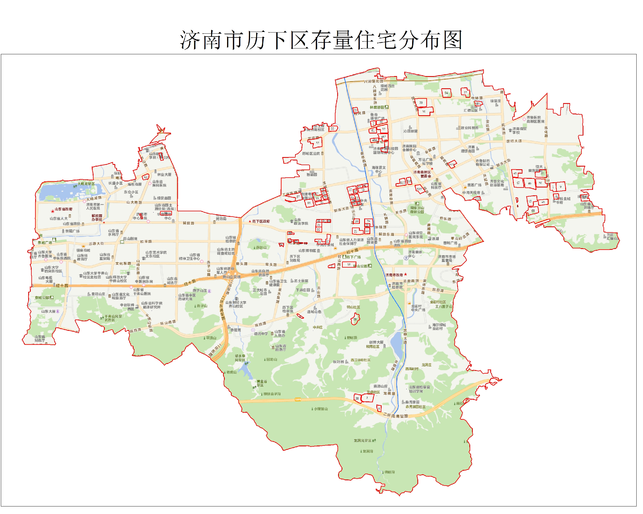 济南公布辖区存量住宅用地情况！各热门片区地块信息和分布图来了