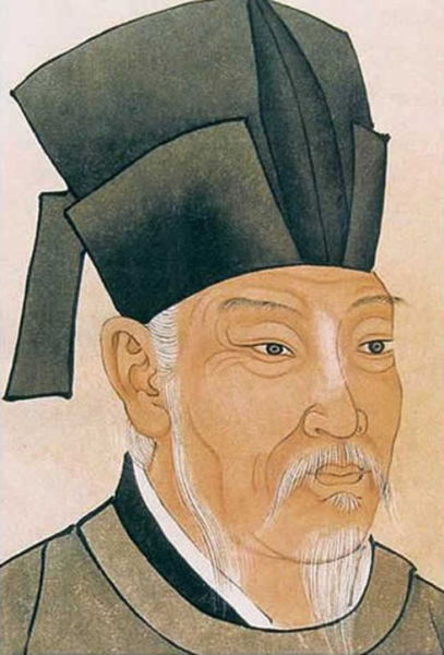 唐代考生、著名诗人白居易画像