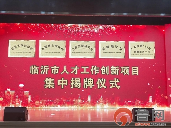 临沂市举行人才工作创新项目集中揭牌仪式