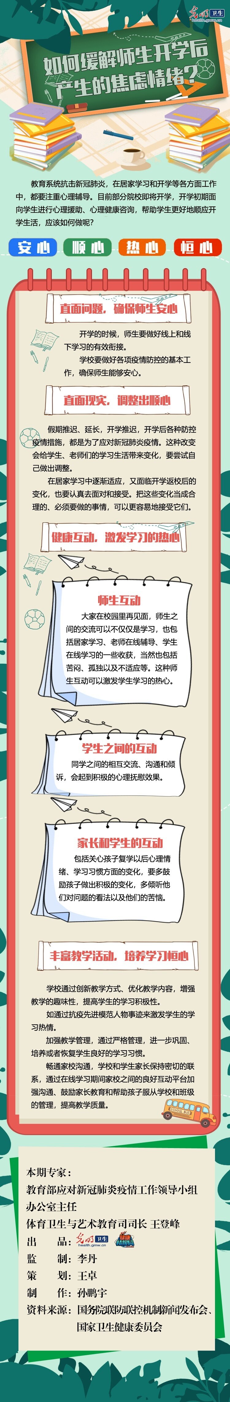 【一图读懂】疫情后开学 师生如何缓解焦虑情绪