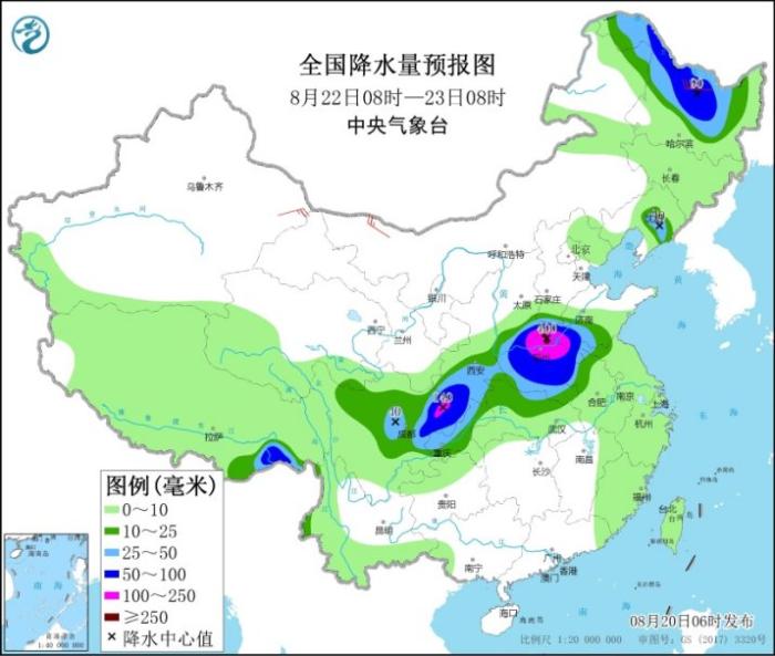 全国降雨量预报图