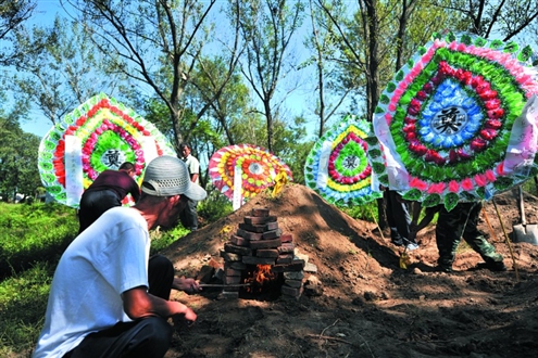 距离家百余米外的一片树林是段老最后的归宿